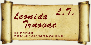 Leonida Trnovac vizit kartica